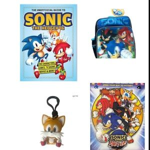 Sonic The Hedgehog Bundle Lunchbox Keychain Book Switch Game Shadow SEGA